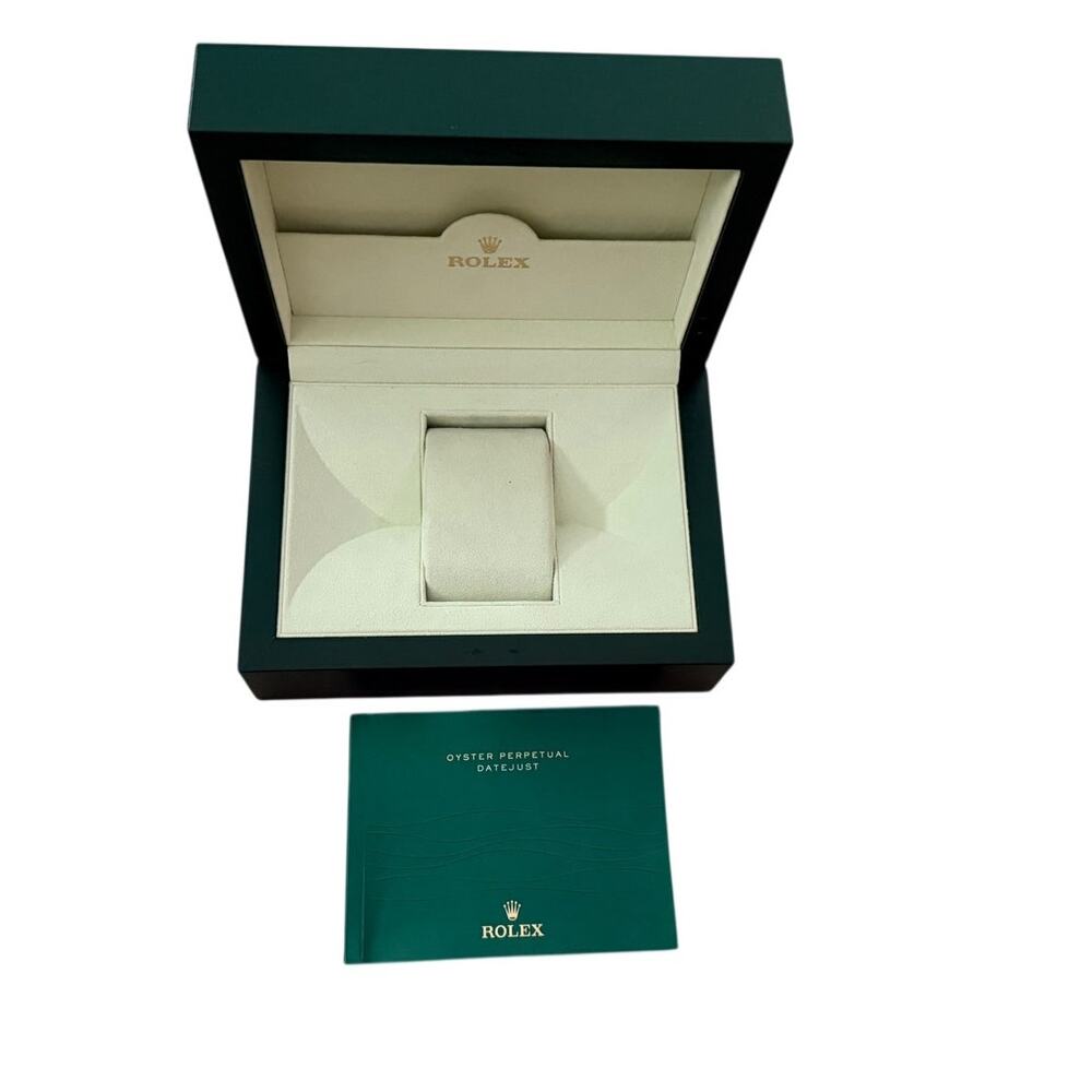 Rolex Green Wave Presentation Watch Box Storage Case - Picture 7 of 9
